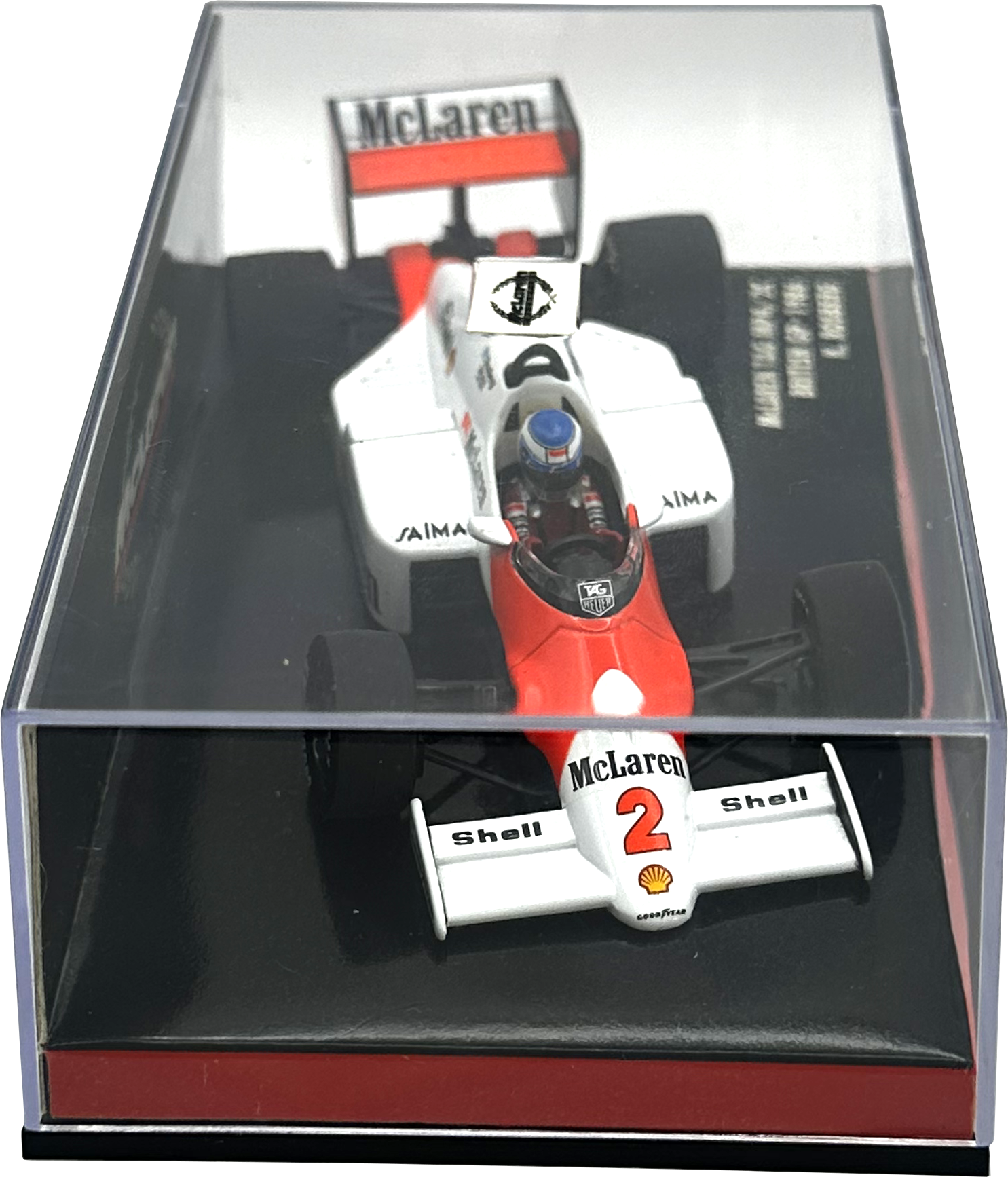 Mclaren TAG MP4/2C British GP Rosberg MINICHAMPS escala 1:43