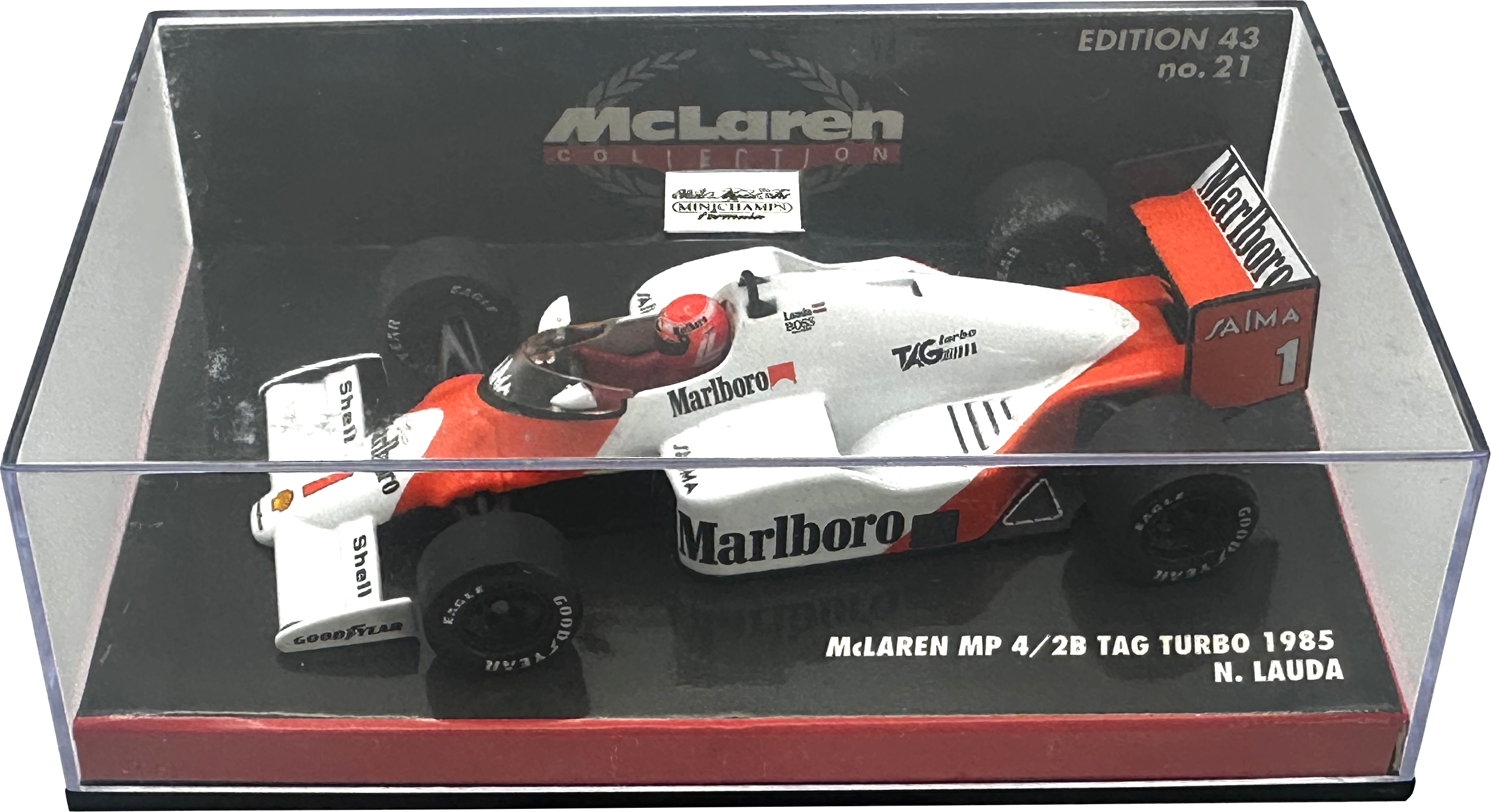 Mclaren TAG Turbo MP4/2B Lauda MINICHAMPS escala 1:43