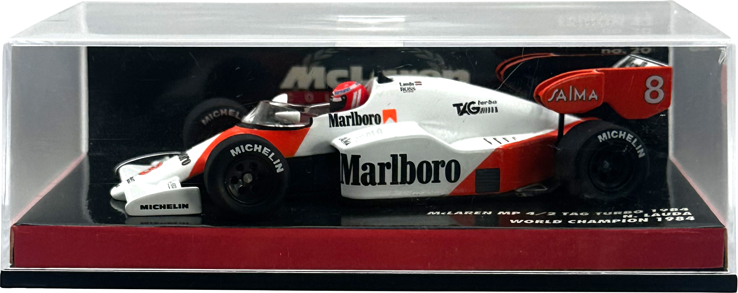 Mclaren TAG Turbo MP4/2 World Champion Lauda MINICHAMPS escala 1:43