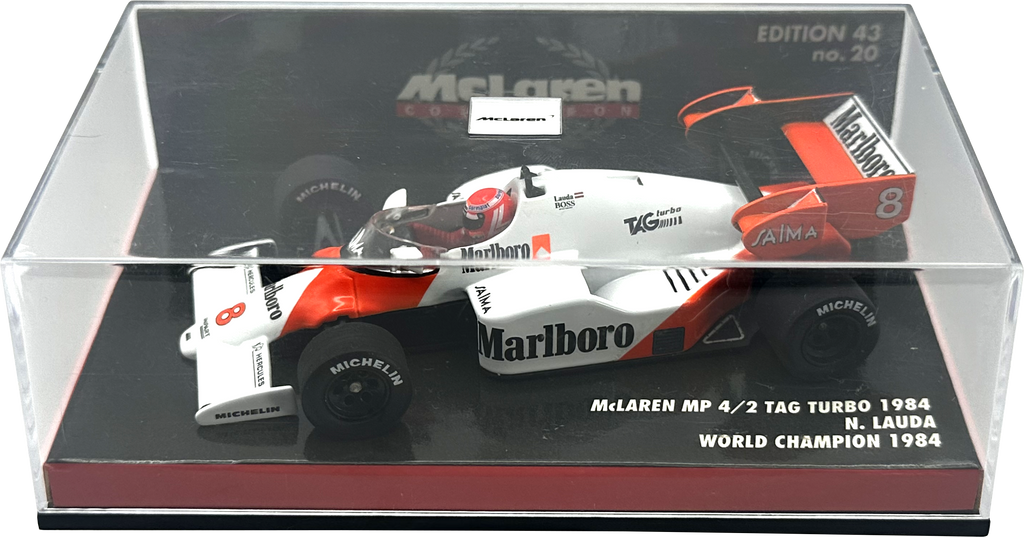 Mclaren TAG Turbo MP4/2 World Champion Lauda MINICHAMPS escala 1:43