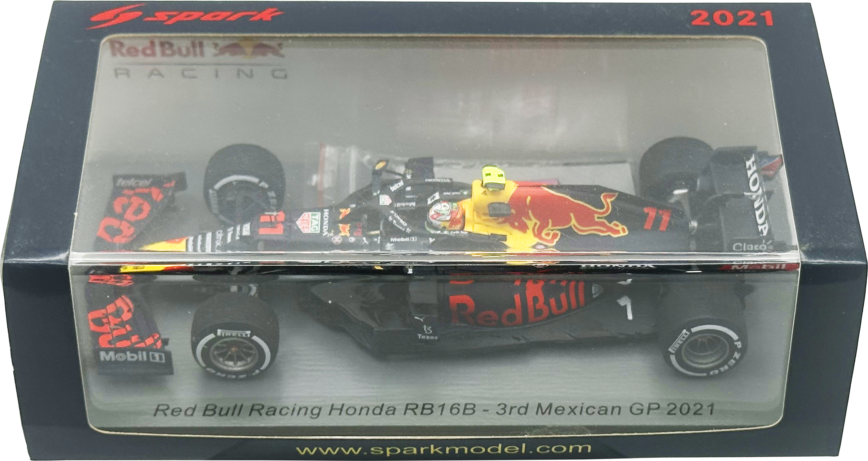Oracle RedBull RB16B 3rd Mexican GP Perez SPARK escala 1:43