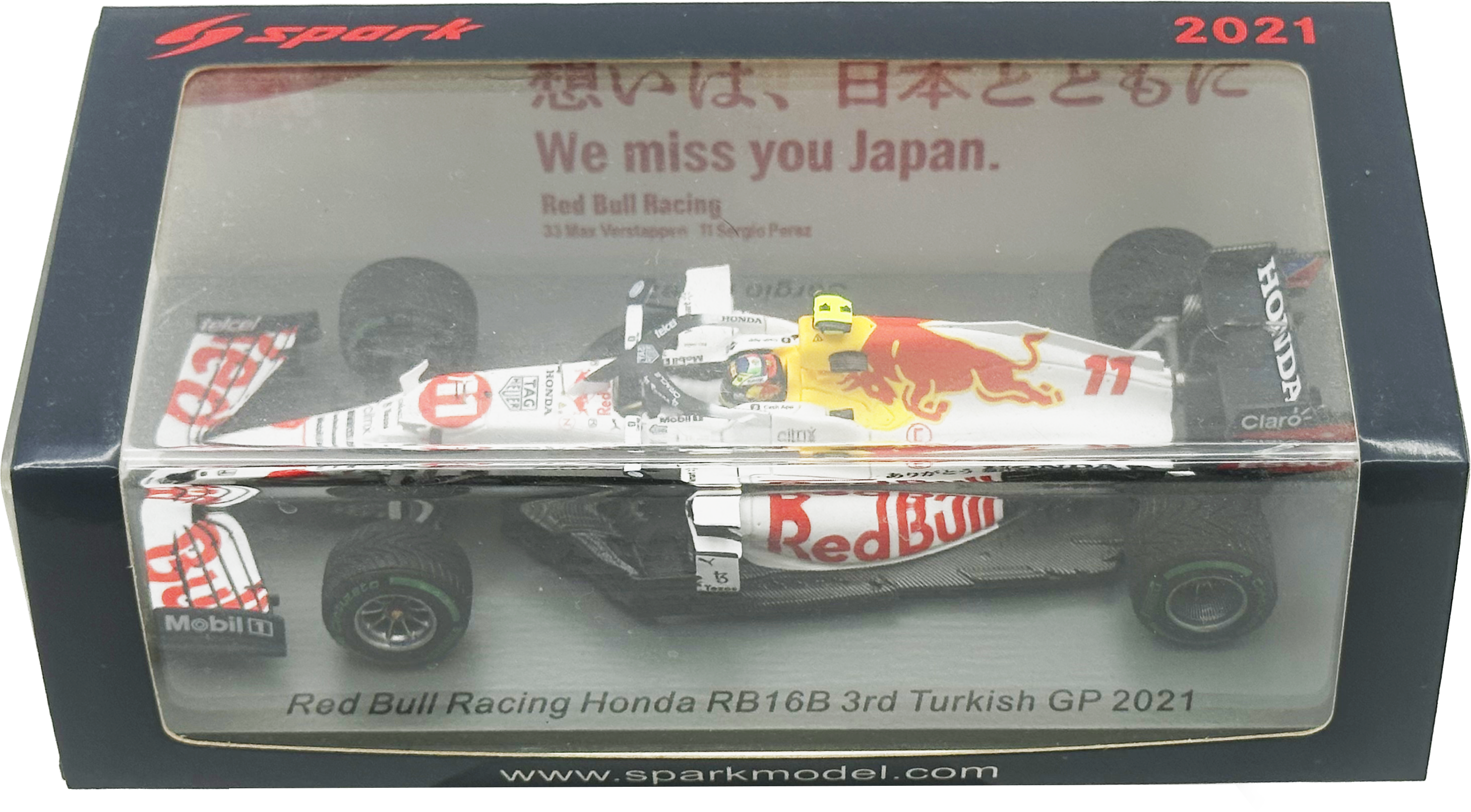 Oracle RedBull RB16B 3rd Turkish GP Perez SPARK escala 1:43