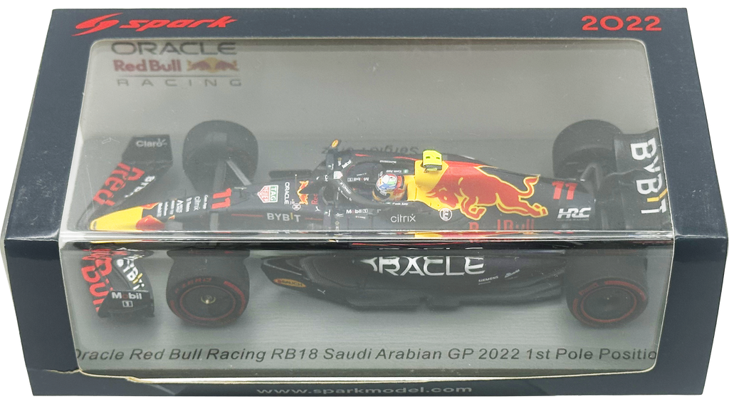 Oracle RedBull RB18 1st Pole Saudi Arabian GP Perez SPARK escala 1:43