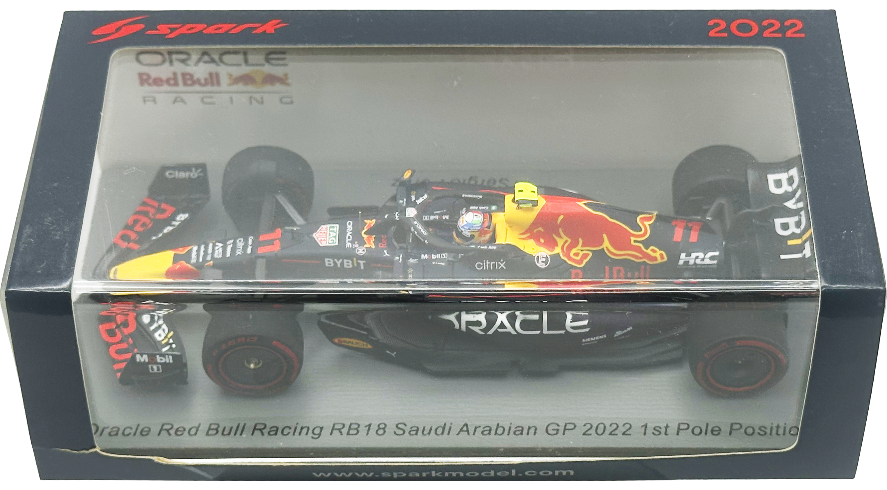 Oracle RedBull RB18 1st Pole Saudi Arabian GP Perez SPARK escala 1:43