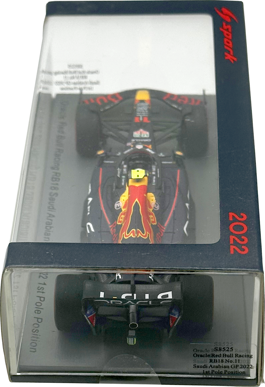 Oracle RedBull RB18 1st Pole Saudi Arabian GP Perez SPARK escala 1:43