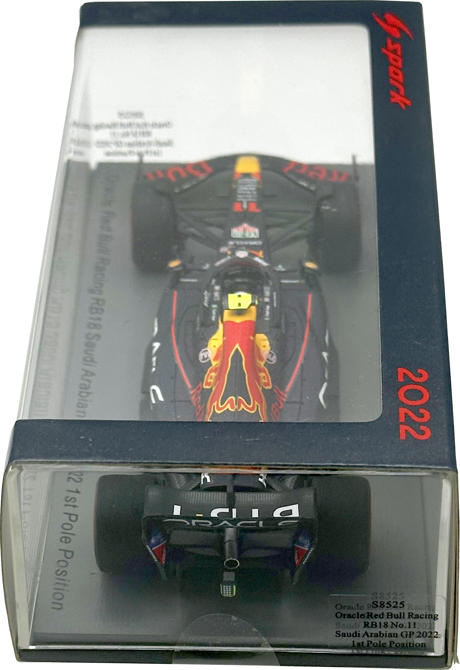 Oracle RedBull RB18 1st Pole Saudi Arabian GP Perez SPARK escala 1:43
