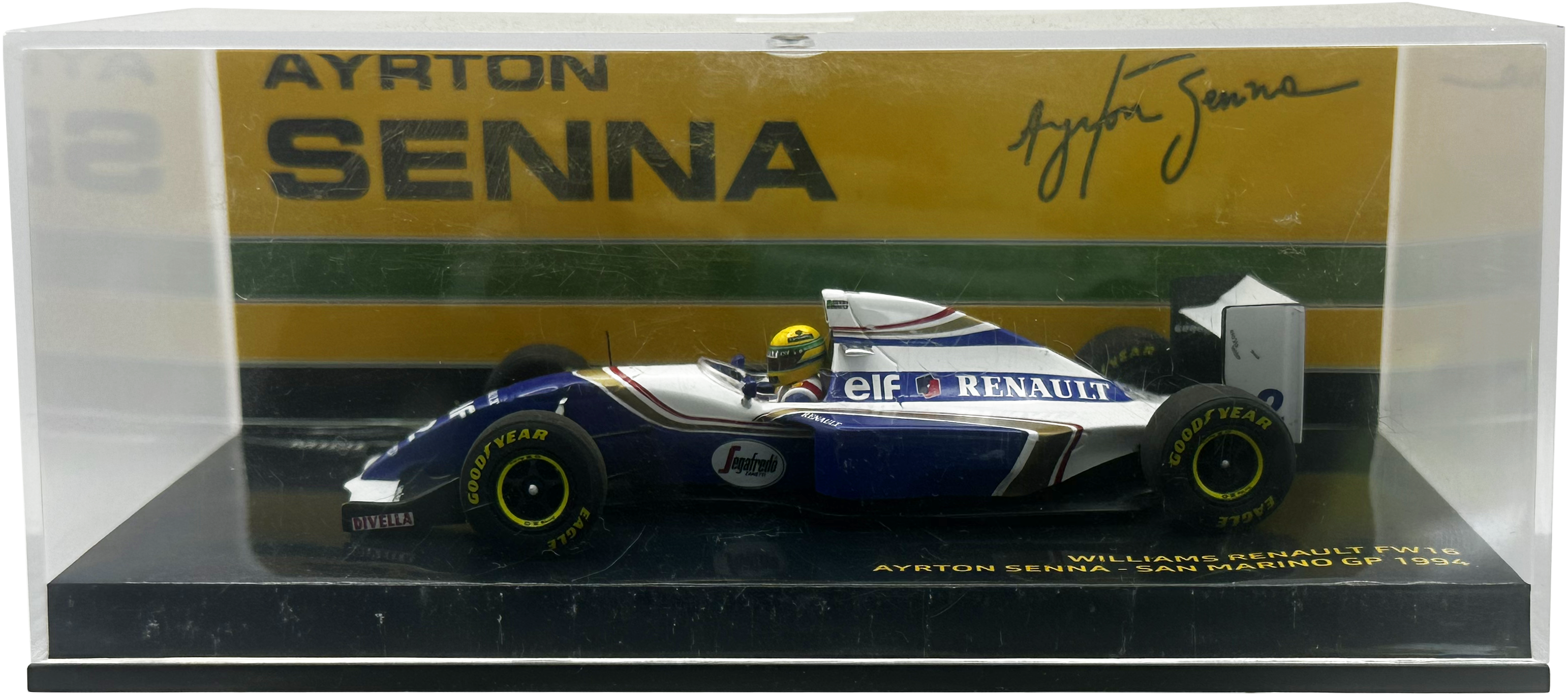 Williams FW16 San Marino GP 1994 Senna MINICHAMPS escala 1:43