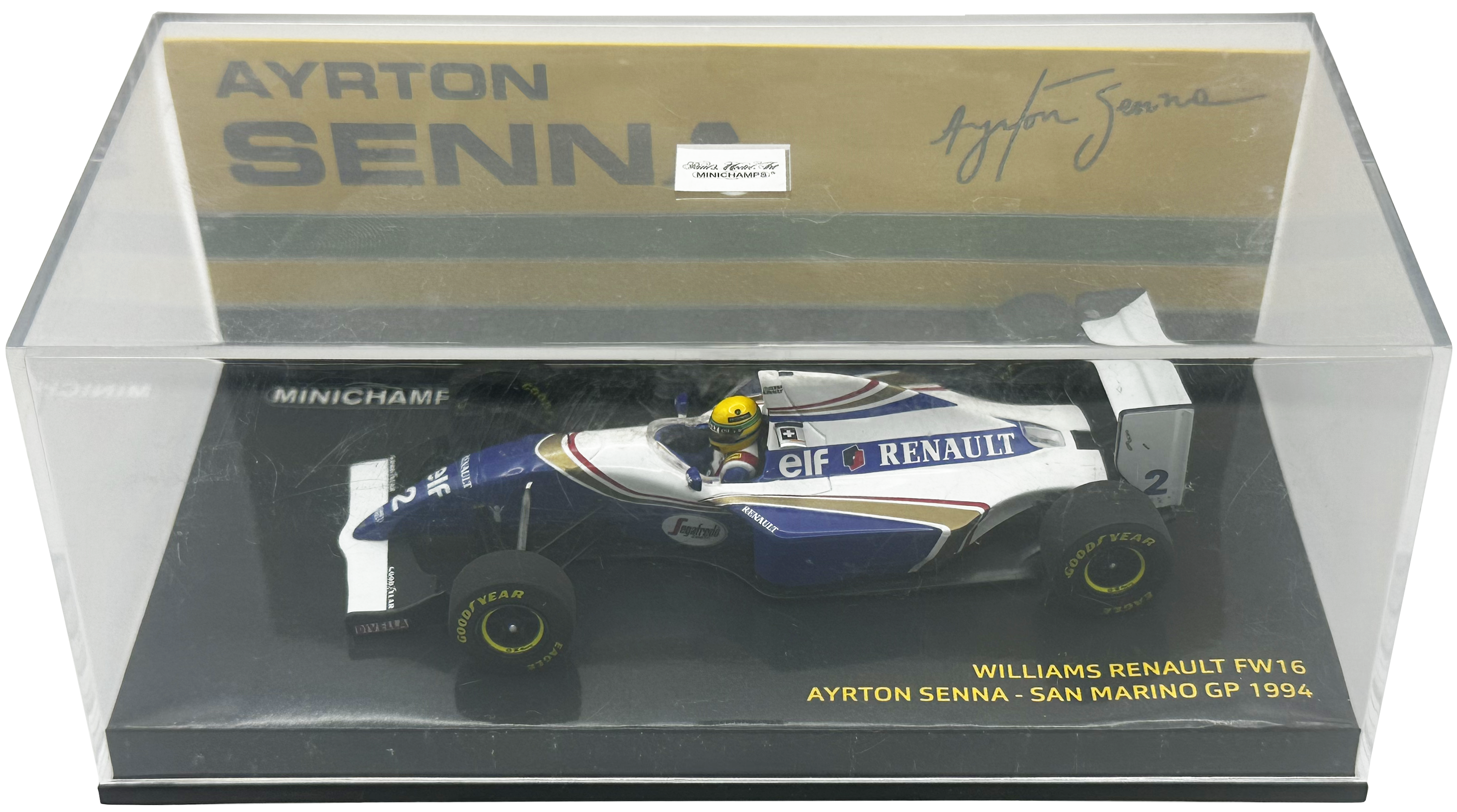 Williams FW16 San Marino GP 1994 Senna MINICHAMPS escala 1:43
