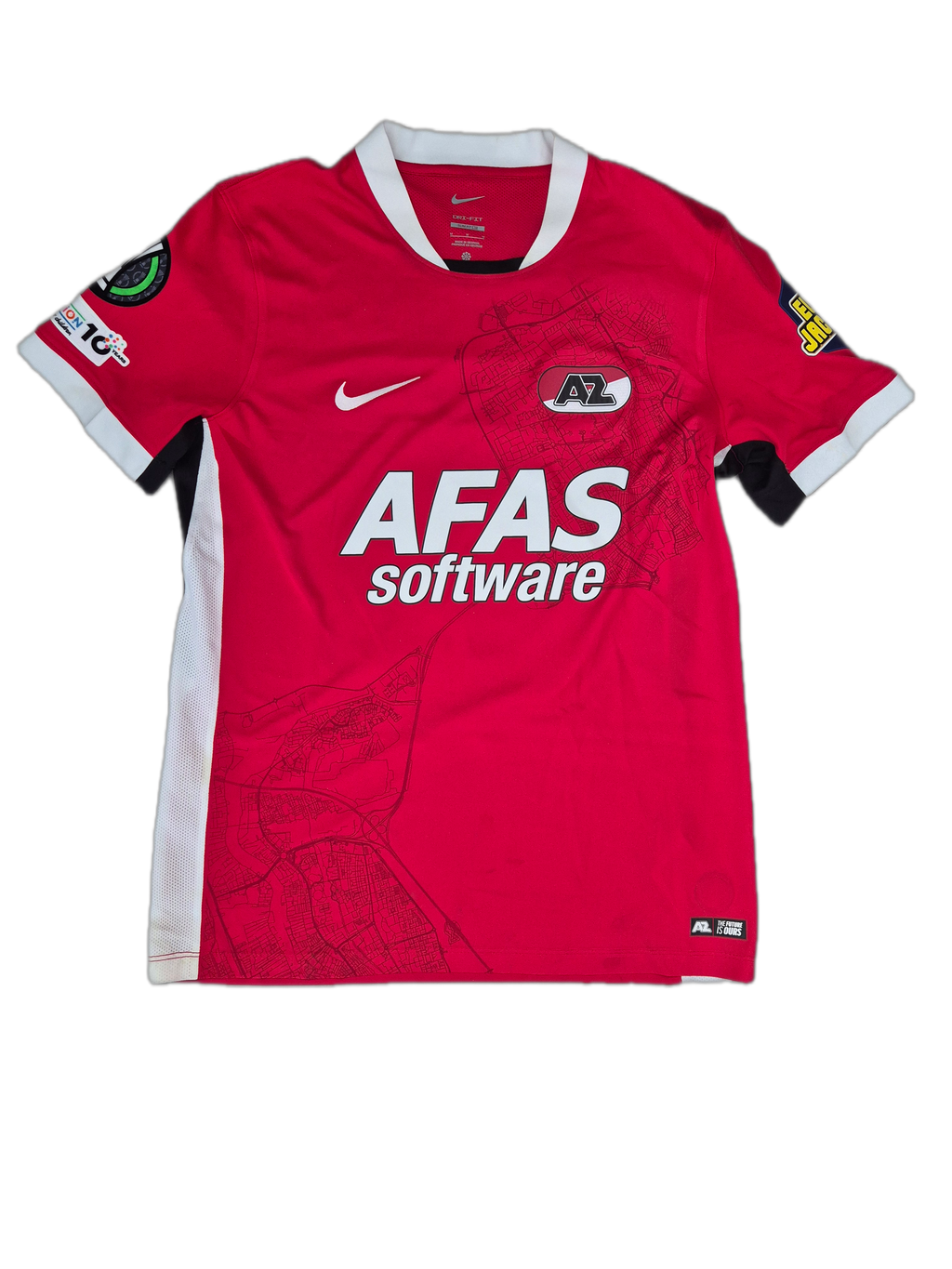 Jersey AZ Alkmaar local Mateo Chávez usado y firmado