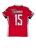 Jersey AZ Alkmaar local Mateo Chávez usado y firmado